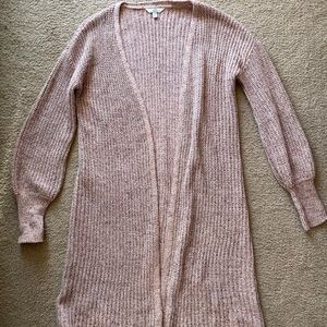 Super comfy cozy dusty rose knit cardigan